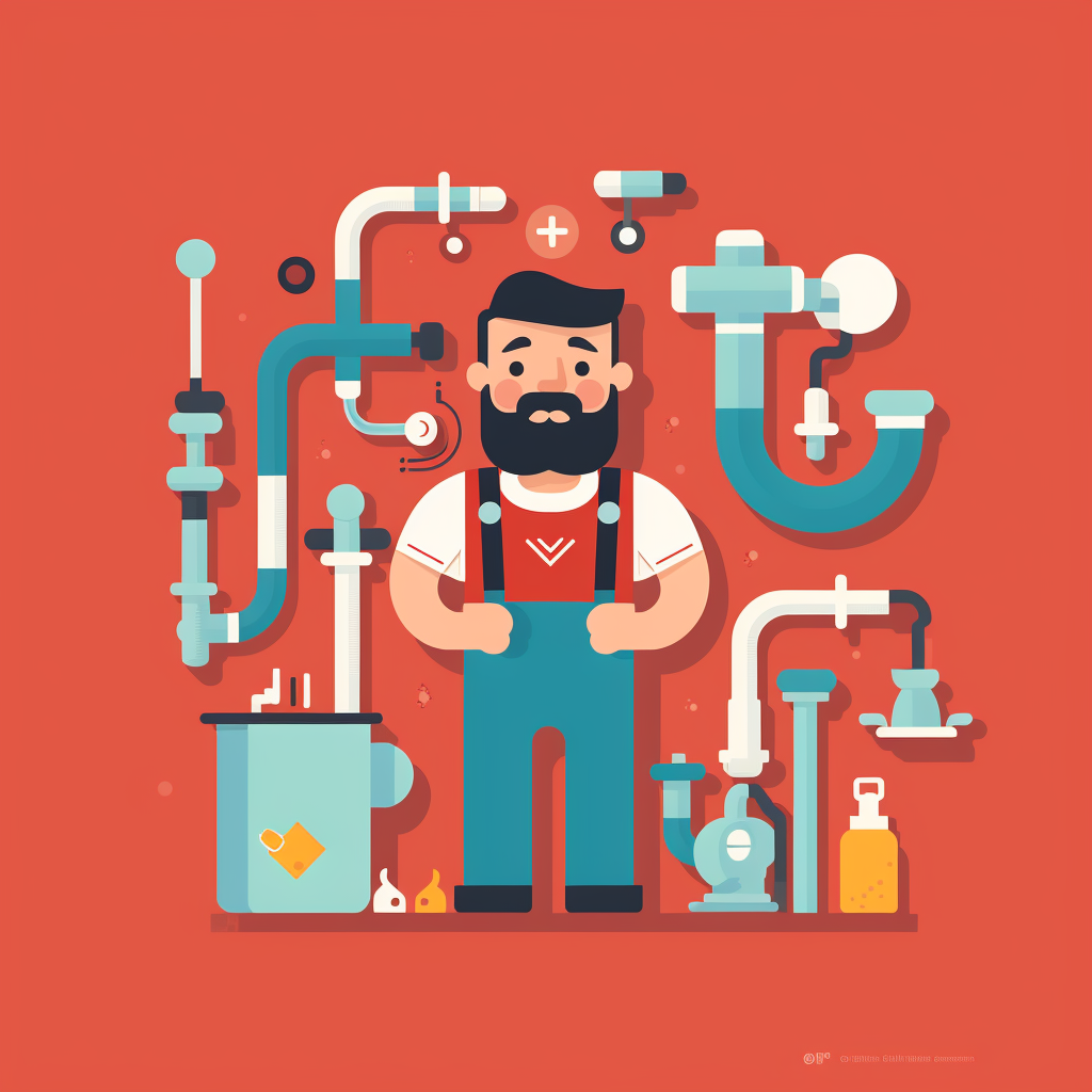 JaeNerd_an_illustration_of_a_plumber_flat_design_simple_2af2a35d-6a7c-4053-a672-746fd9ad032e