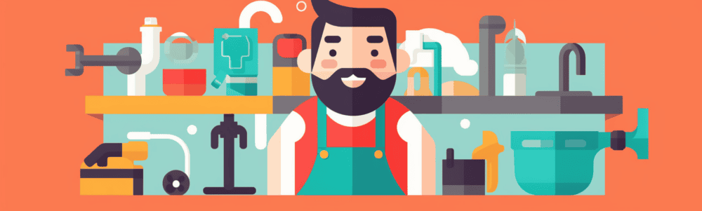 JaeNerd_an_illustration_of_a_plumber_flat_design_simple_6cefd04f-facc-4381-845b-a046d10a1481